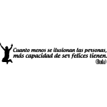 Ambiance - sticker sticker cuanto menos se ilusionan las personas . . . (buda)