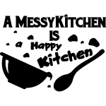 Ambiance - sticker sticker cuisine citation a messy kitchen