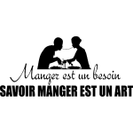 Ambiance - sticker sticker cuisine savoir manger est un art