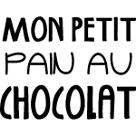 Ambiance - sticker sticker cuisine mon petit pain au chocolat