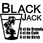 Ambiance - sticker sticker cuisine recette black jack