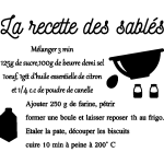 Ambiance - sticker sticker cuisine recette la recette des sabl�s