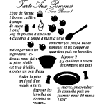 Ambiance - sticker sticker cuisine recette tarte aux pommes