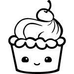 Ambiance - sticker sticker cuisine t�te de cupcake