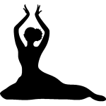Ambiance - sticker sticker danseuse assise