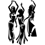 Ambiance - sticker sticker danseuses indiennes