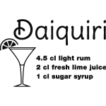 Ambiance - sticker sticker d�co cocktail daiquiri