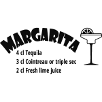 Ambiance - sticker sticker d�co cocktail margarita