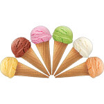Ambiance - sticker sticker d�co c�nes de glace