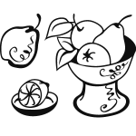 Ambiance - sticker sticker d�co fruits et bol