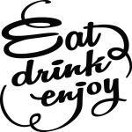 Ambiance - sticker sticker d�co manger, boire, profiter