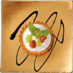 Ambiance - sticker sticker d�co plaque avec une tarte