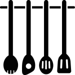 Ambiance - sticker sticker d�co ustensiles suspendus