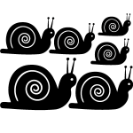 Ambiance - sticker sticker d�fil� d'escargots