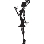 Ambiance - sticker sticker demoiselle et cocktail