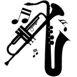 Ambiance - sticker sticker design 2 instruments de musique
