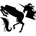 Ambiance - sticker sticker design cheval avec corne