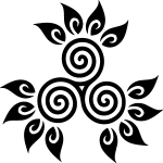 Ambiance - sticker sticker design circulaire et feuilles