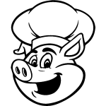 Ambiance - sticker sticker design cochon cuisinier