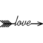 Ambiance - sticker sticker design fl�che love