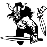 Ambiance - sticker sticker design guerrier vikings tenant un sabre