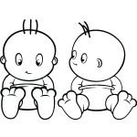 Ambiance - sticker sticker design jumeaux