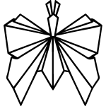 Ambiance - sticker sticker design origami insecte de papier