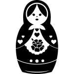 Ambiance - sticker sticker design poup�e russe