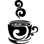 Ambiance - sticker sticker design tasse de caf� chaud