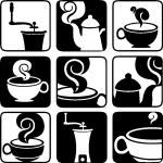 Ambiance - sticker sticker design tasses, caf�ti�res et th�i�res