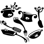 Ambiance - sticker sticker design ustensiles de cuisine