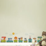 Ambiance - sticker sticker deux trains d?animaux
