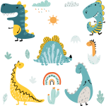 Ambiance - sticker stickers dinosaures anim�s
