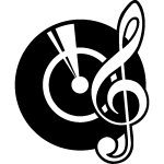 Ambiance - sticker sticker disque de vinyle et clef