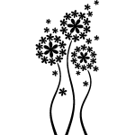 Ambiance - sticker sticker des dizaines de p�tales de fleurs