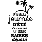 Ambiance - sticker sticker comme un doux baiser d�pos�