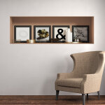 Ambiance - sticker sticker effet 3d 4 cadres artistiques