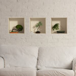 Ambiance - sticker sticker effet 3d bonsa�s difforme