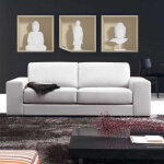 Ambiance - sticker sticker � effet 3d bouddha blanc
