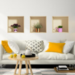 Ambiance - sticker sticker � effet 3d fleurs printani�res