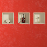 Ambiance - sticker sticker effet 3d instruments de musique