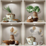 Ambiance - sticker stickers effet 3d vases et d�co design