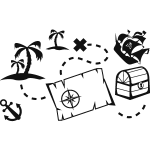 Ambiance - sticker sticker �l�ments de pirates