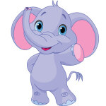 Ambiance - sticker sticker el�phant heureux