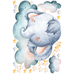 Ambiance - sticker sticker �l�phant au pays des r�ves
