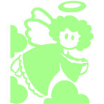Ambiance - sticker sticker enfant ange phosphorescents design