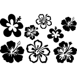 Ambiance - sticker sticker ensemble de hibiscus