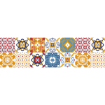 Ambiance - sticker stickers escalier carreaux de ciment dola x 2