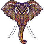 Ambiance - sticker sticker ethnique t�te d'�l�phant