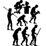 Ambiance - sticker sticker evolution de l'homme